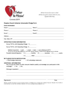 Church Pledge Form.pdf Paper Pledge Form | Peoples Church Unitarian Universalist